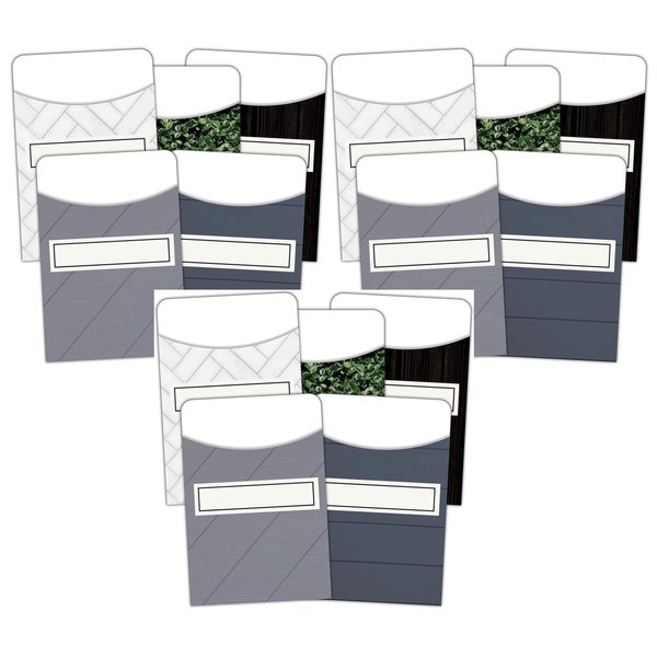 Teacher Created Resources Modern Farmhouse Library Pockets, 5 Designs, 105PK 8832